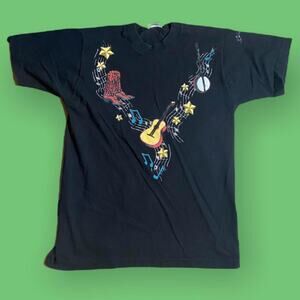 Vintage 90s black hills south dakota tee shirt black